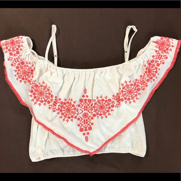 Women's off the shoulder crop top - Picture 3 of 6